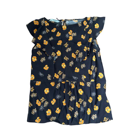 NEW Prada Floral Flutter-Shoulder Blouse IT 38 / US 2 - Picture 1 of 11